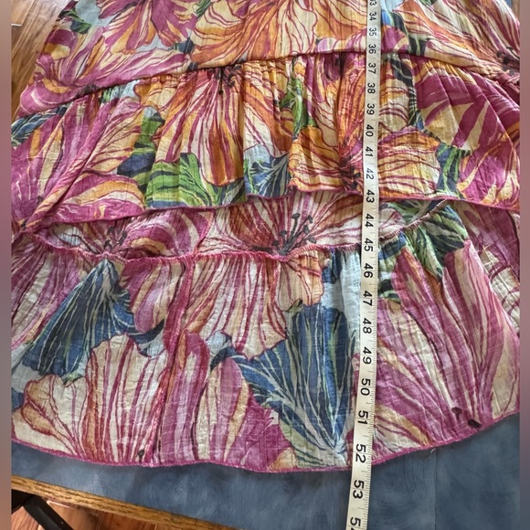 mlle gabriella Pink Floral Halter Maxi Dress Sz M Bin P - Picture 6 of 12